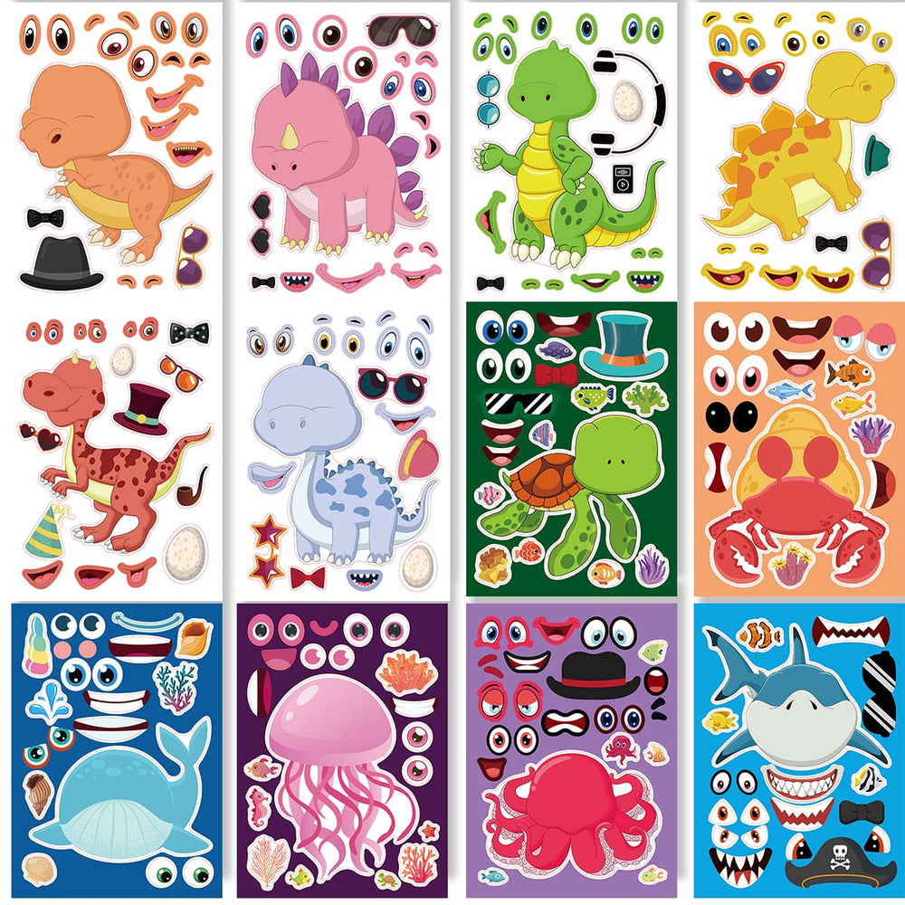 DaiUni unicorn design face stickers for imaginative play and quick customization.