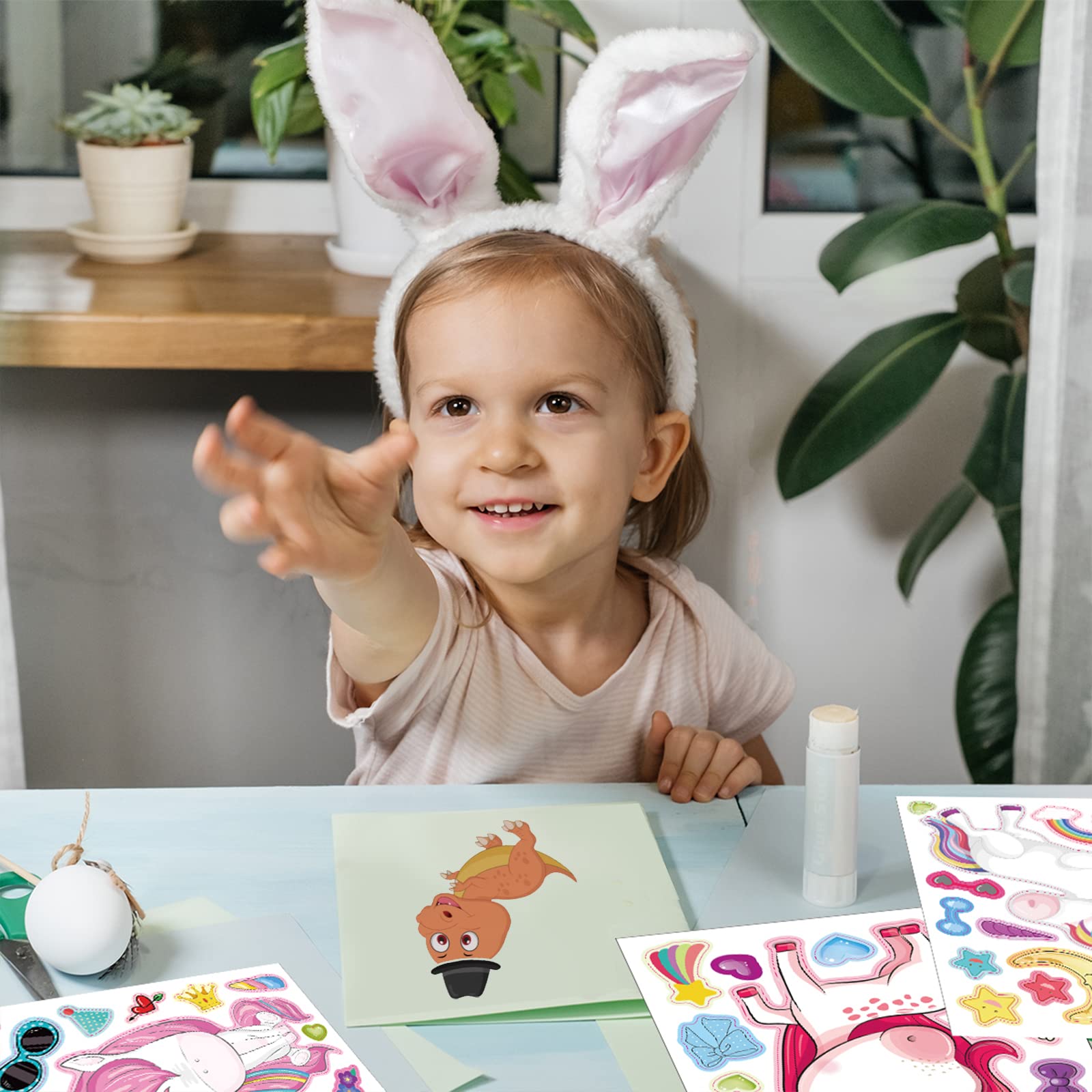 DaiUni party favors and classroom activities using versatile sticker sheets.