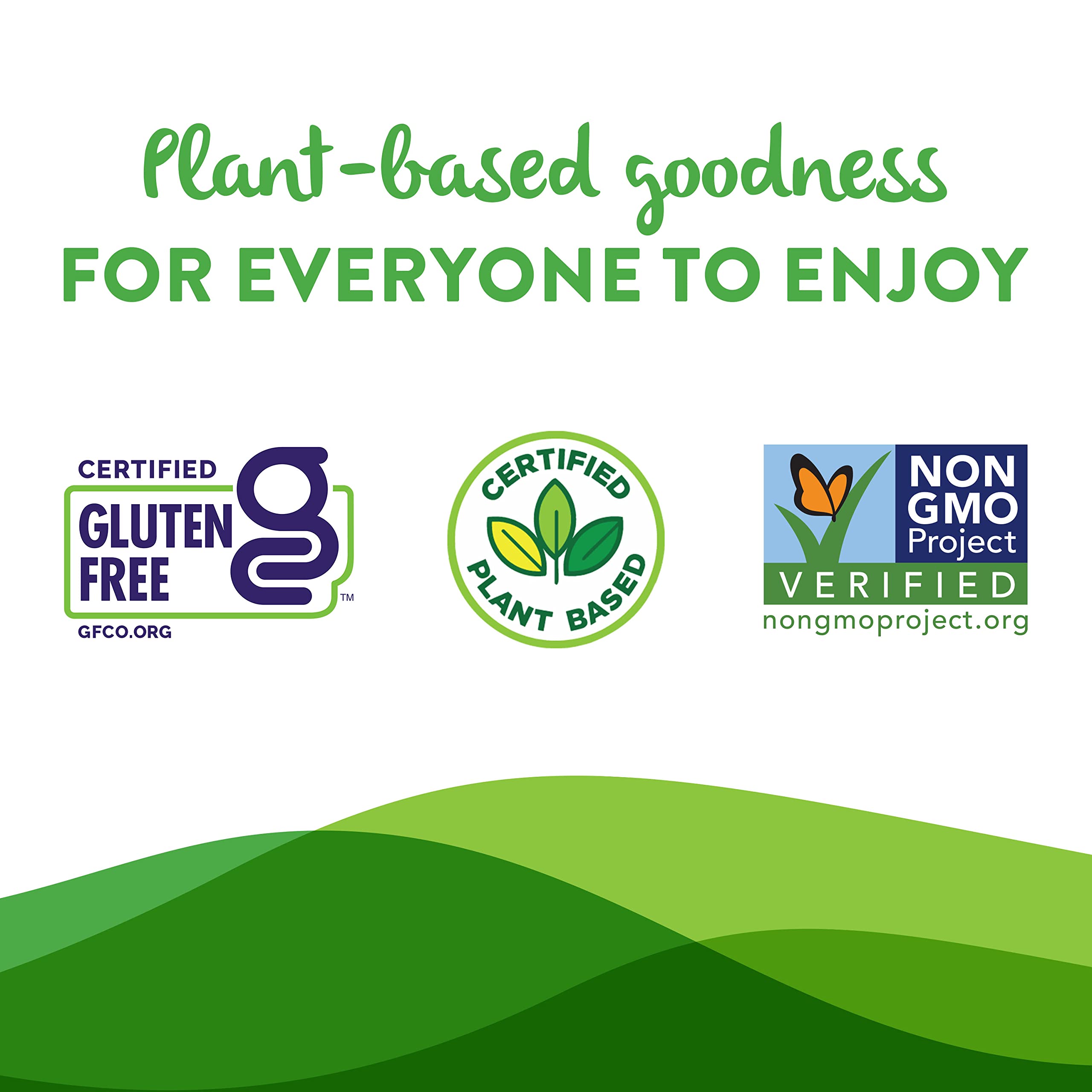Non-GMO ingredients highlighted on a Daiya product label close-up.