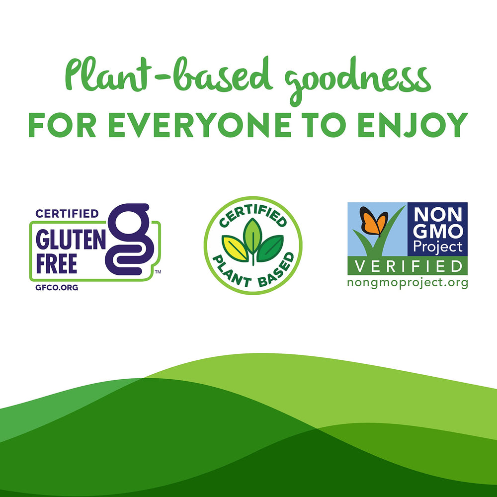 Non-GMO ingredients highlighted on a Daiya product label close-up.