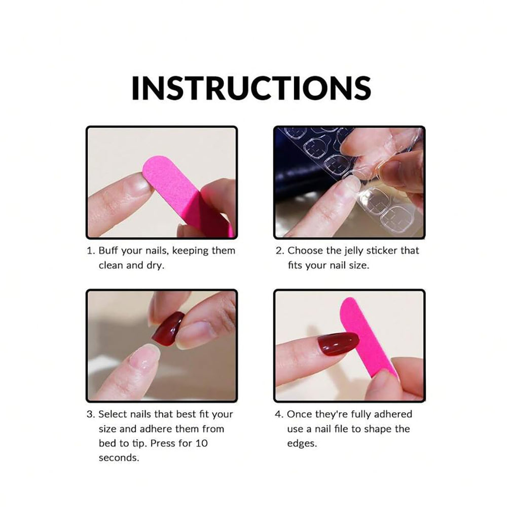 Dajijiyou reusable jelly glue for multiple nail applications