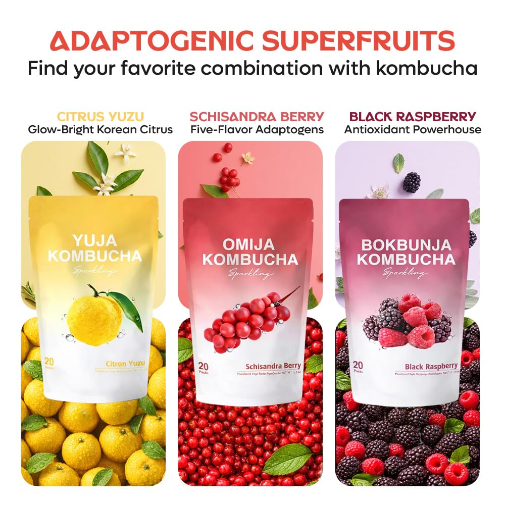 DALAMHARI Kombucha Powder Probiotic Blend supports easy gut-friendly beverage options.