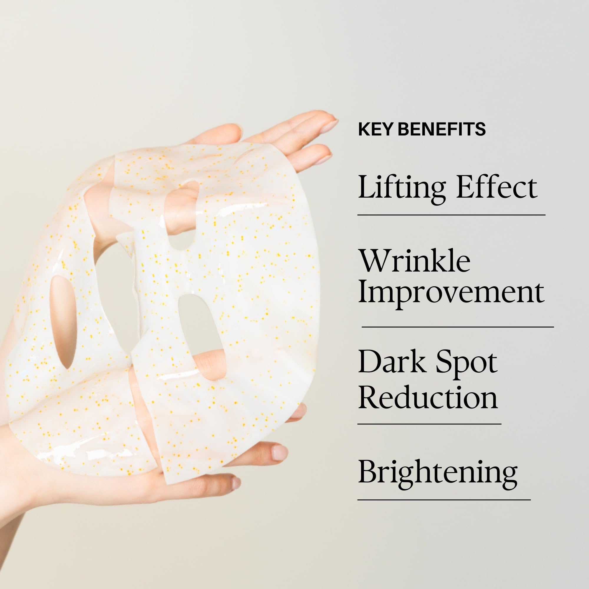 d'alba Piedmont Signature Vita Capsule Hydrogel Mask 8-Shape hydrogel detail highlights five hyaluronic acids