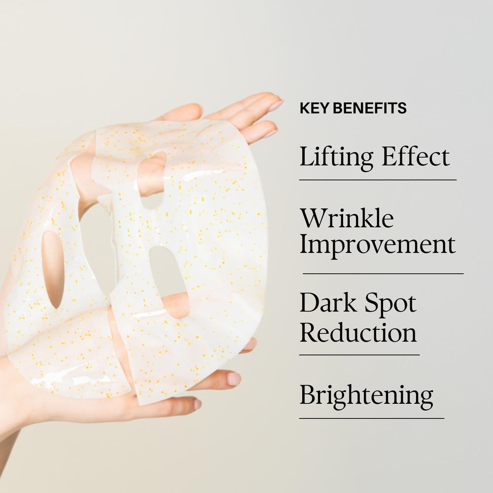 d'alba Piedmont Signature Vita Capsule Hydrogel Mask 8-Shape hydrogel detail highlights five hyaluronic acids