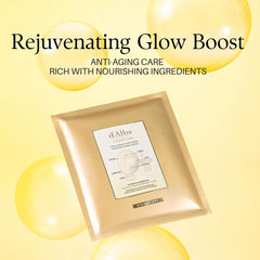 d'alba Piedmont Signature Vita Capsule Hydrogel Mask 8-Shape on-face fit emphasizes contour precision