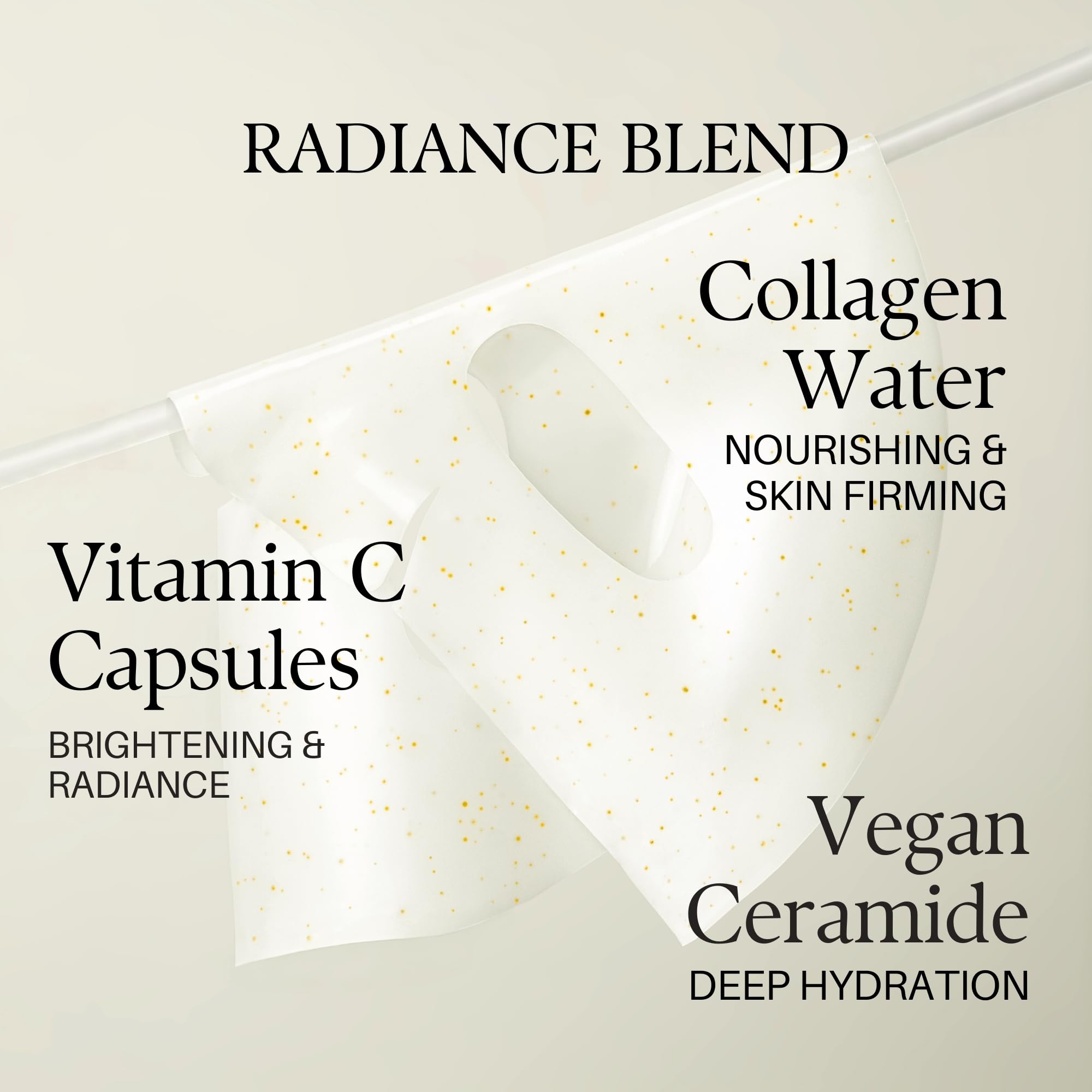 d'alba Piedmont Signature Vita Capsule Hydrogel Mask 8-Shape texture supports quick moisture delivery