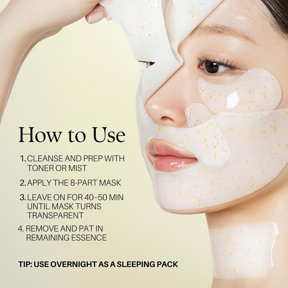 d'alba Piedmont Signature Vita Capsule Hydrogel Mask 8-Shape vegan-certified luxury skincare
