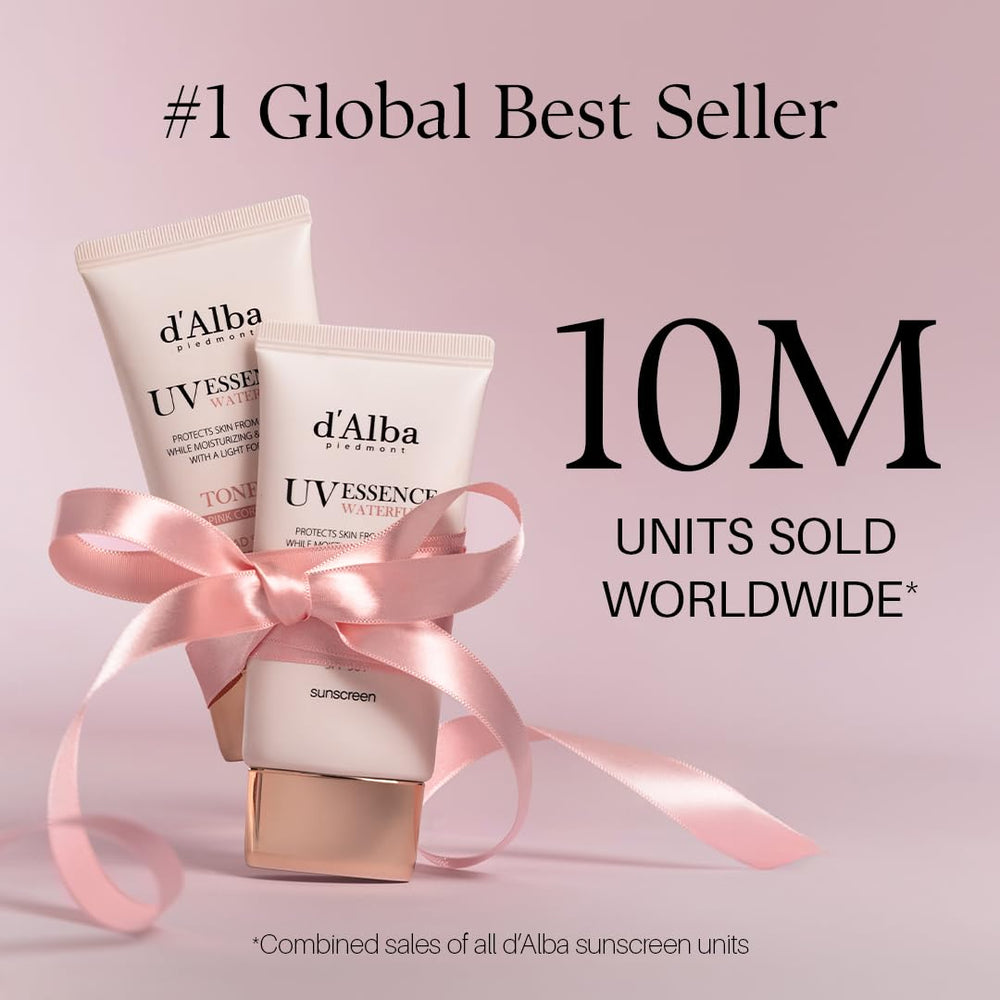 d'alba Piedmont Waterfull Sunscreen Serum pump closeup for easy application
