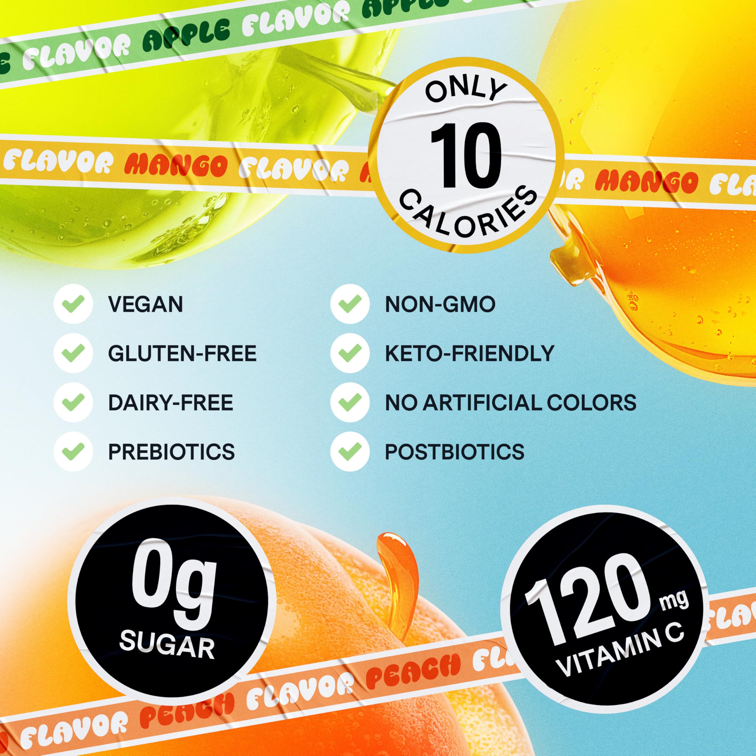 DALLY apple flavor slice with crisp, refreshing look