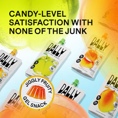 DALLY peach flavor slice with sunny, juicy appearance