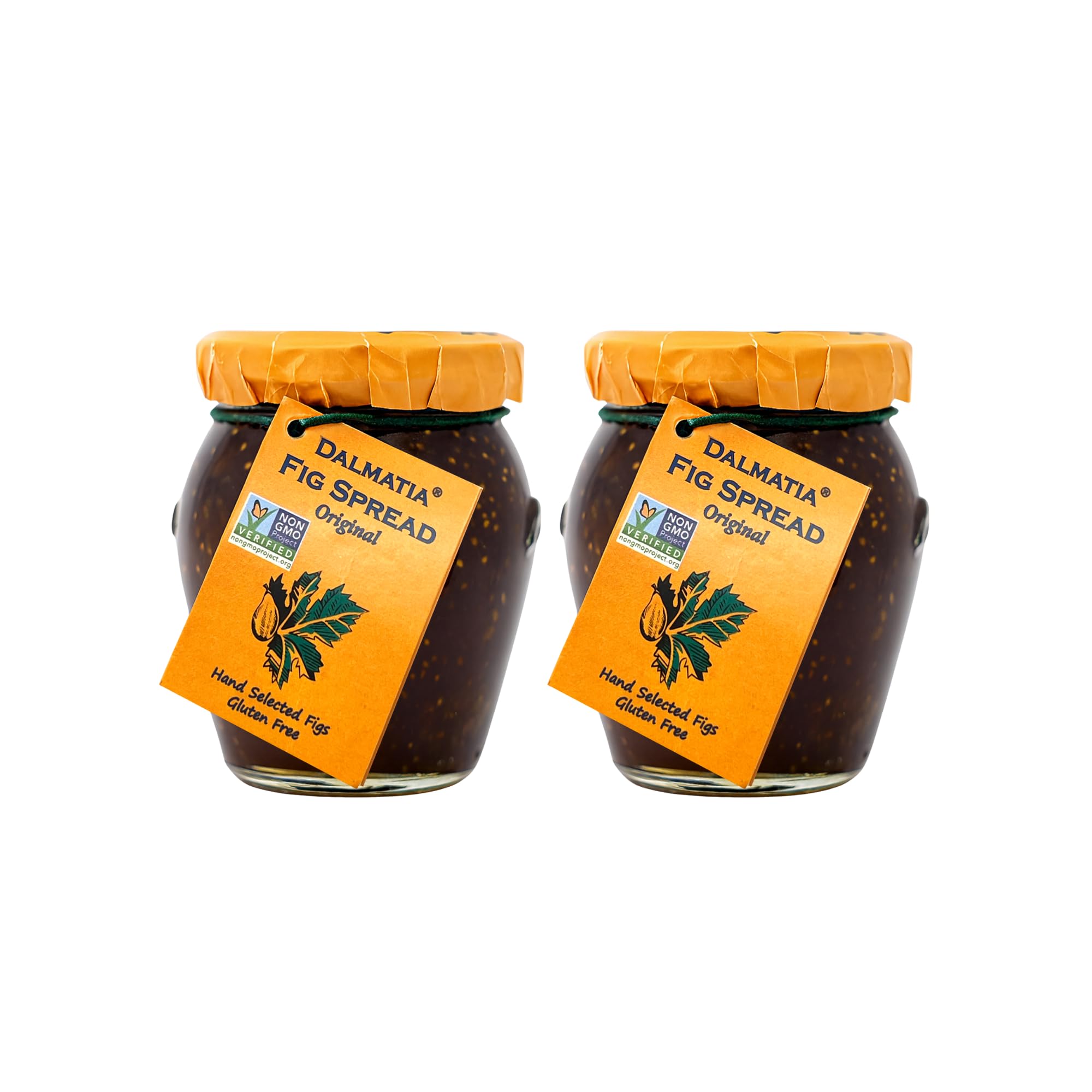Dalmatia fig spread jar front, premium all-natural flavor for entertaining.