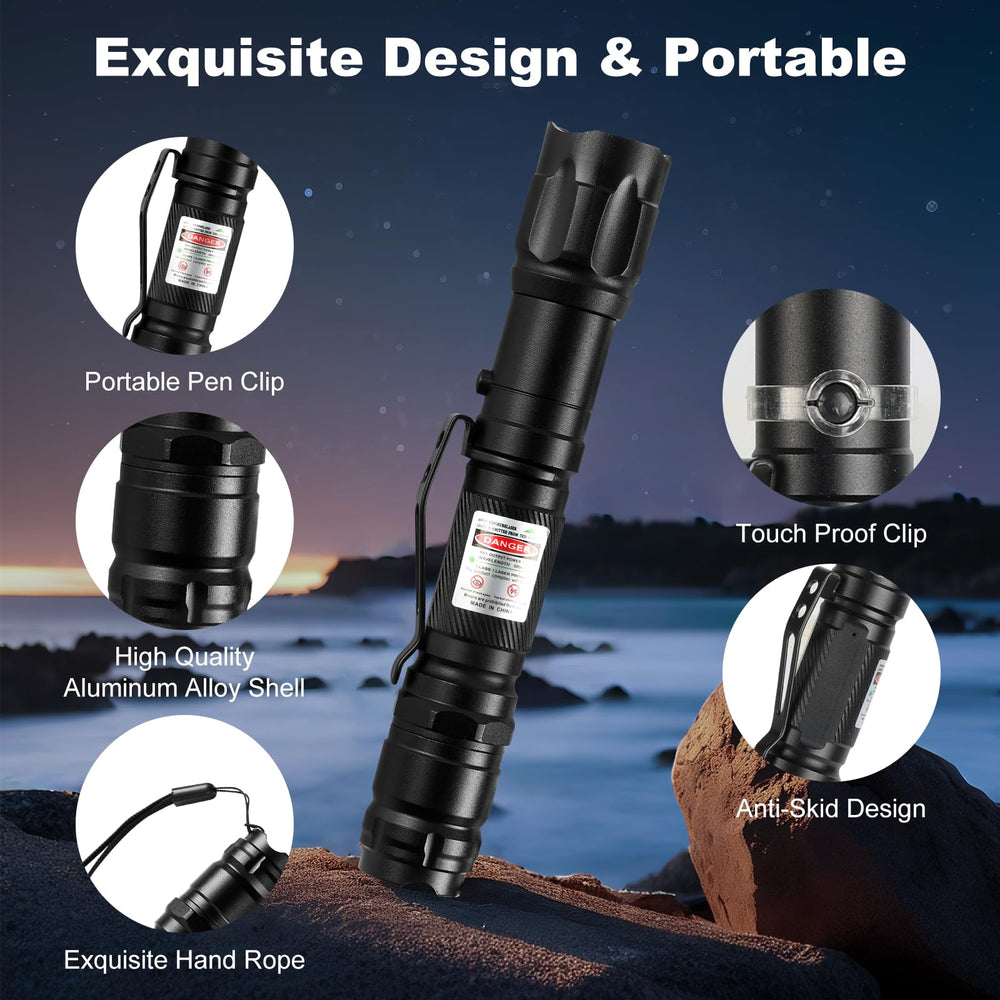 Damflew green laser pointer ideal for hiking at night