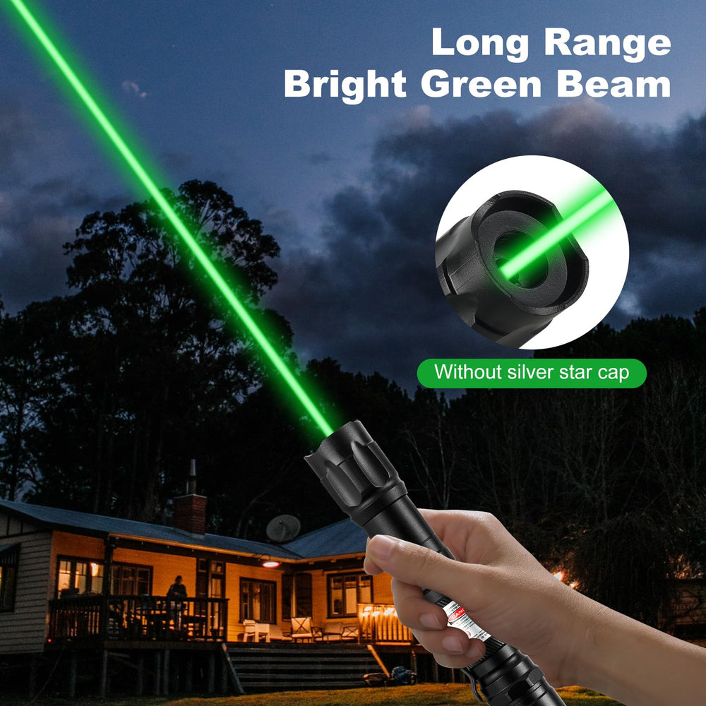 Damflew green laser pointer long-range output for outdoor visibility