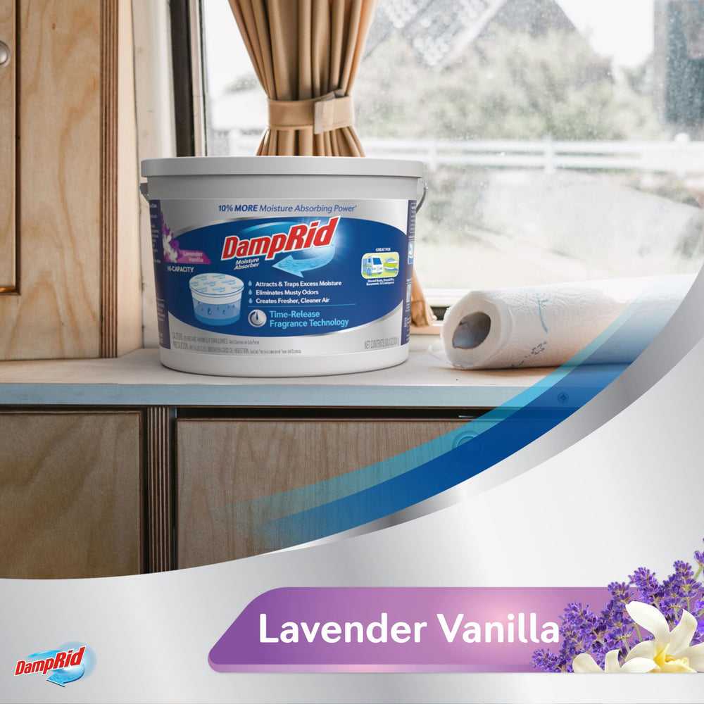 DampRid uses crystals and works without electricity for continuous moisture relief