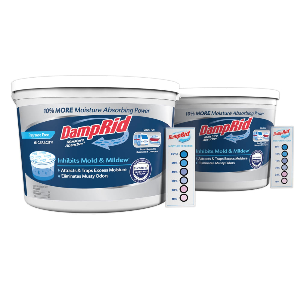 DampRid Hi-Capacity moisture absorber bucket fragrance-free for garages and basements