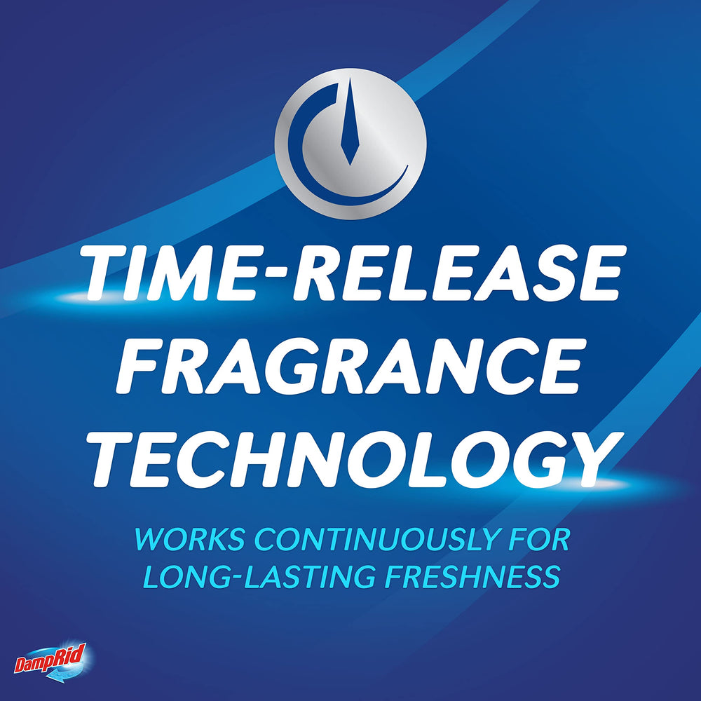 Time-release fragrance technology provides ongoing gentle scent from DampRid.