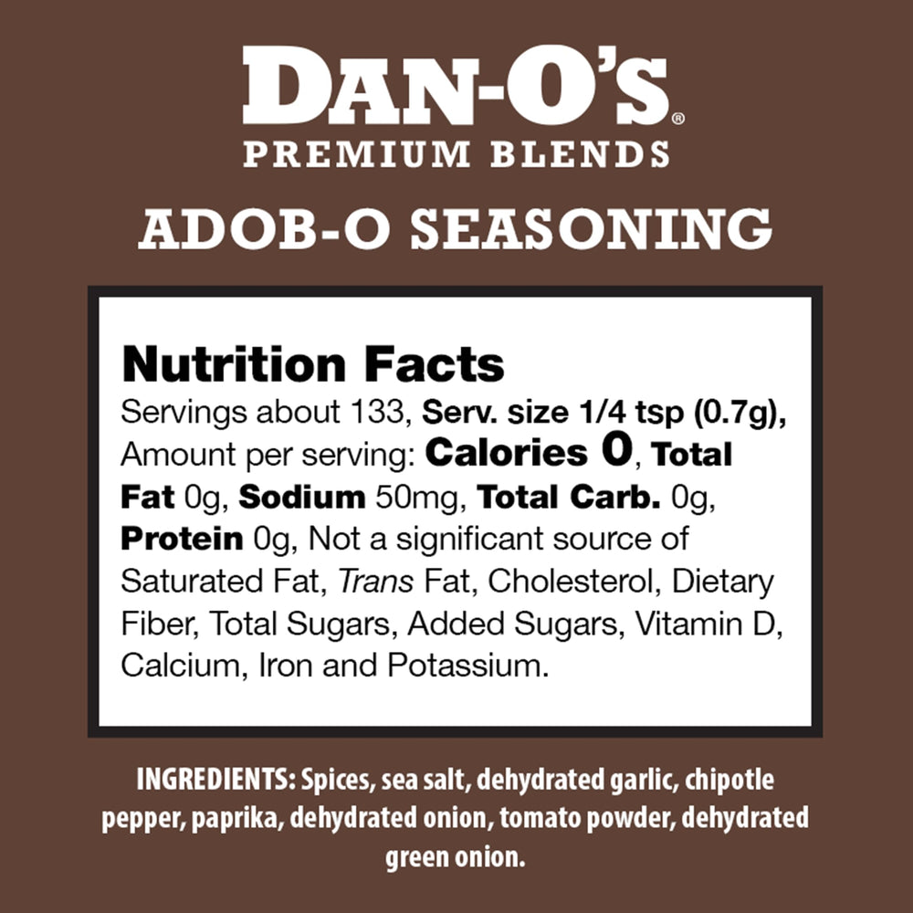 Dan-O's Adob-O 2-pack pack shot for convenient pantry use