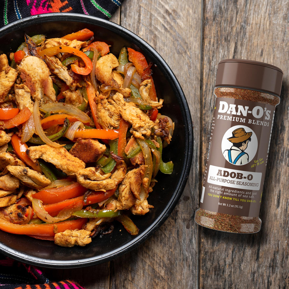 Dan-O's Adob-O seasoning on ribs showing smoky adobo flavor in action