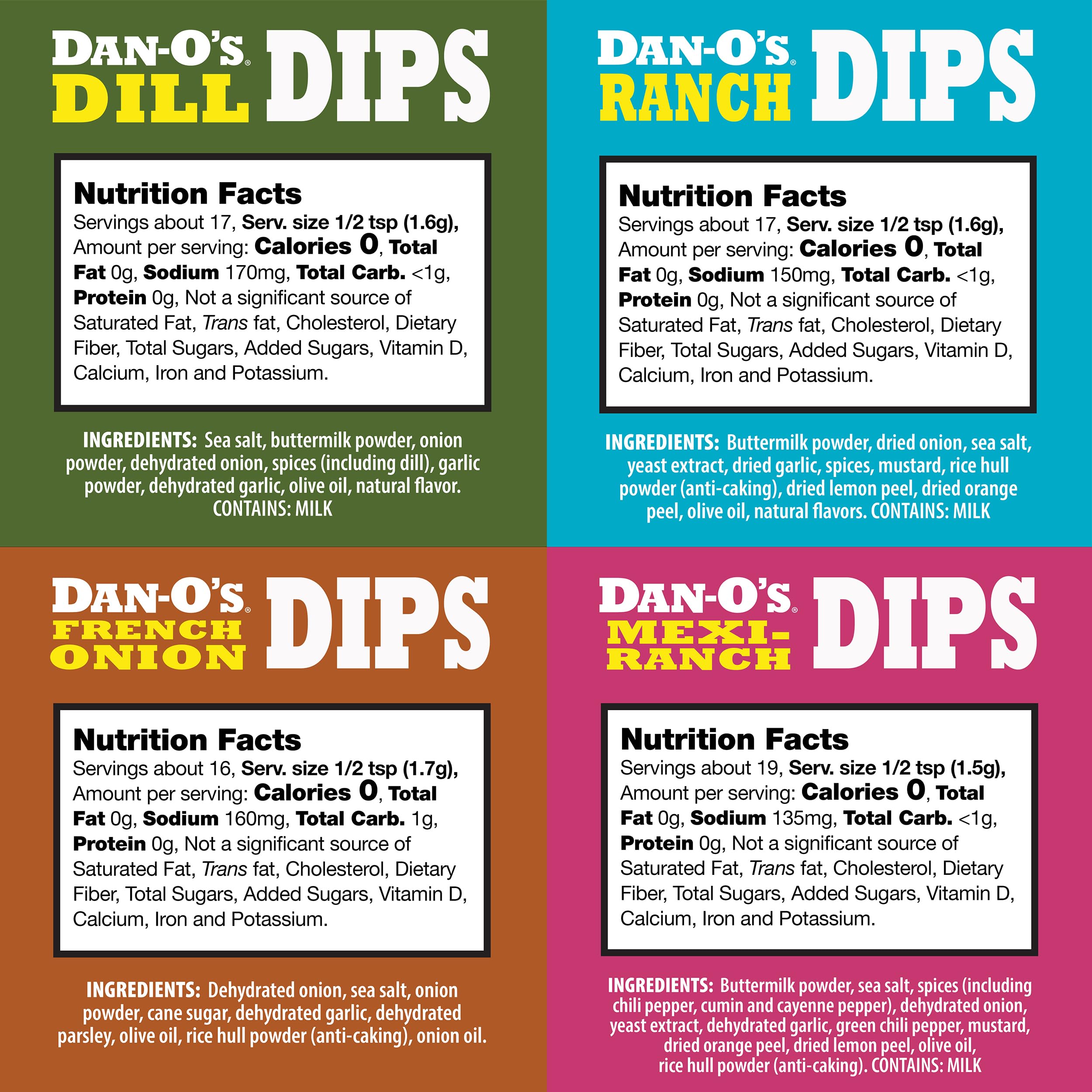 Dan-O's Dips Mexi-Ranch packet ready to add zest to tacos or dips