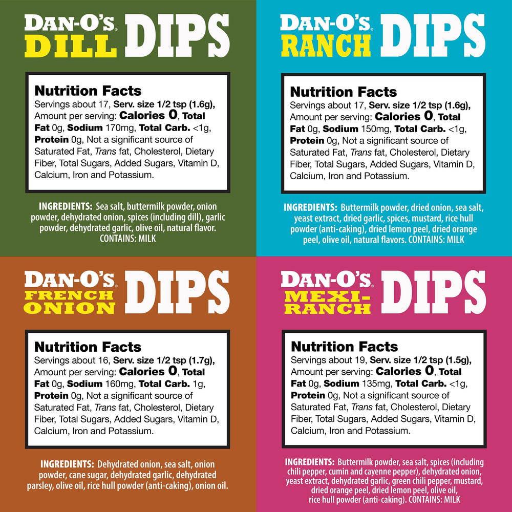 Dan-O's Dips Mexi-Ranch packet ready to add zest to tacos or dips