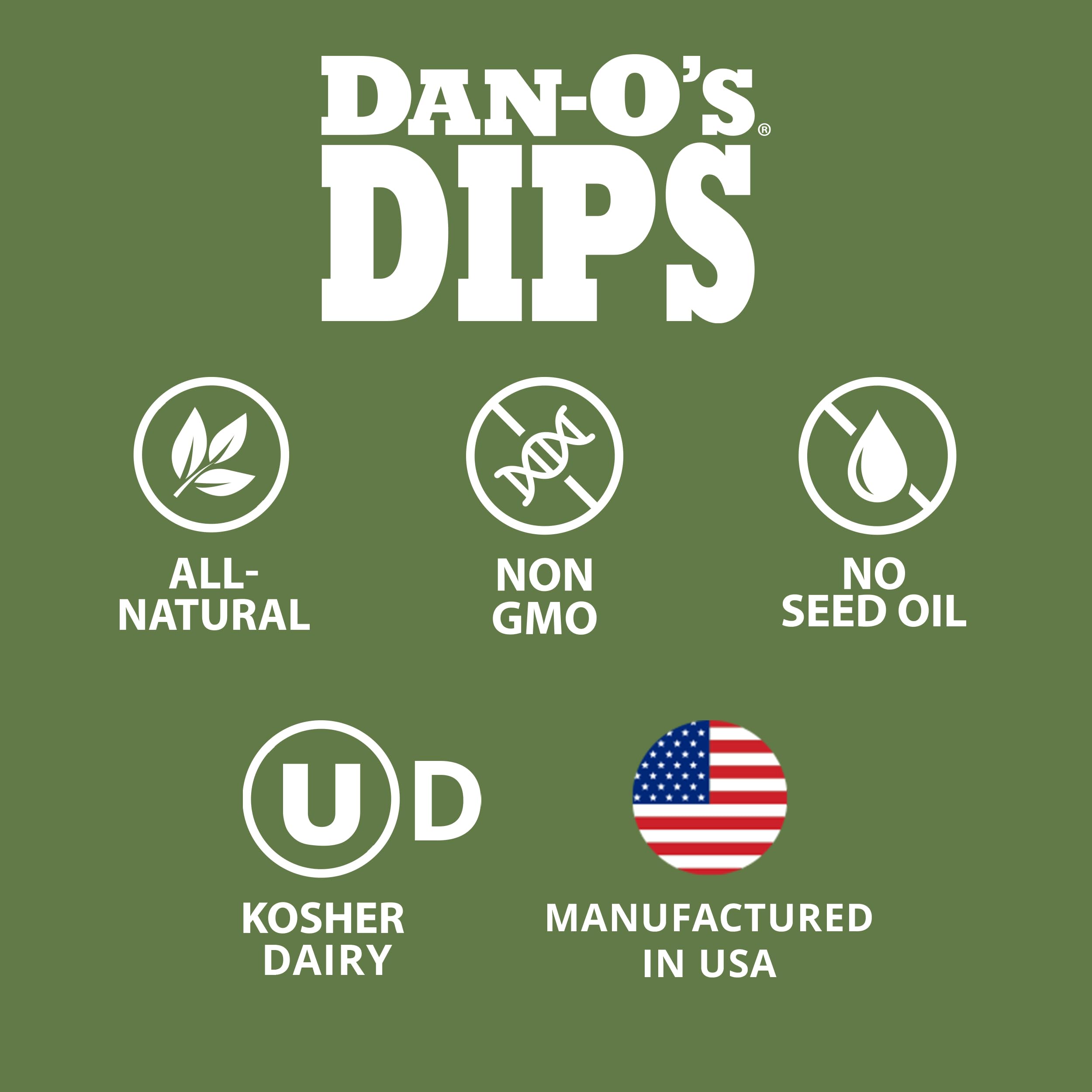 Dan-O's Dips tasting spoon with dip spread for chips