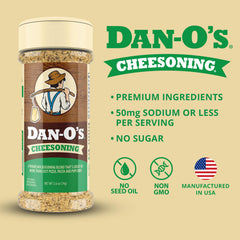 Dan-O's Chipotle seasoning bottle adds smoky flavor to favorites.