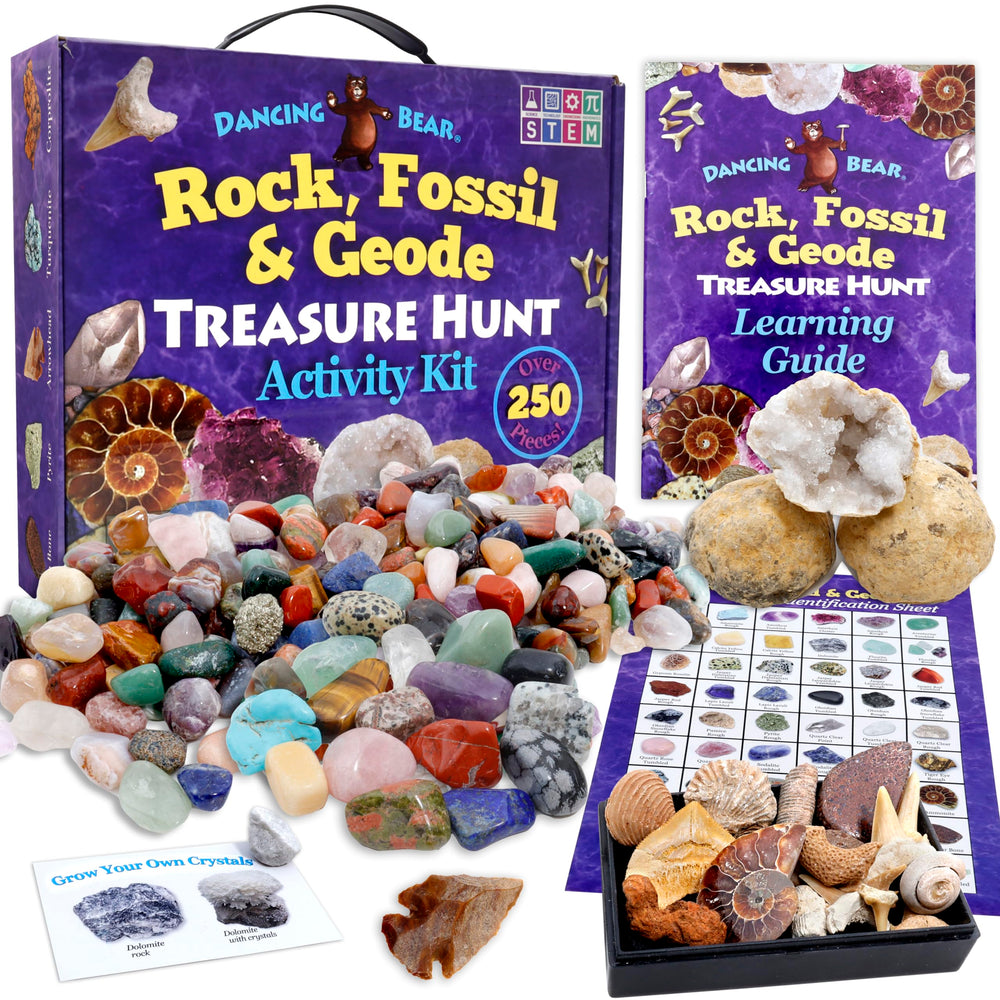 Dancing Bear clean gravel and rock treasure pack for play.