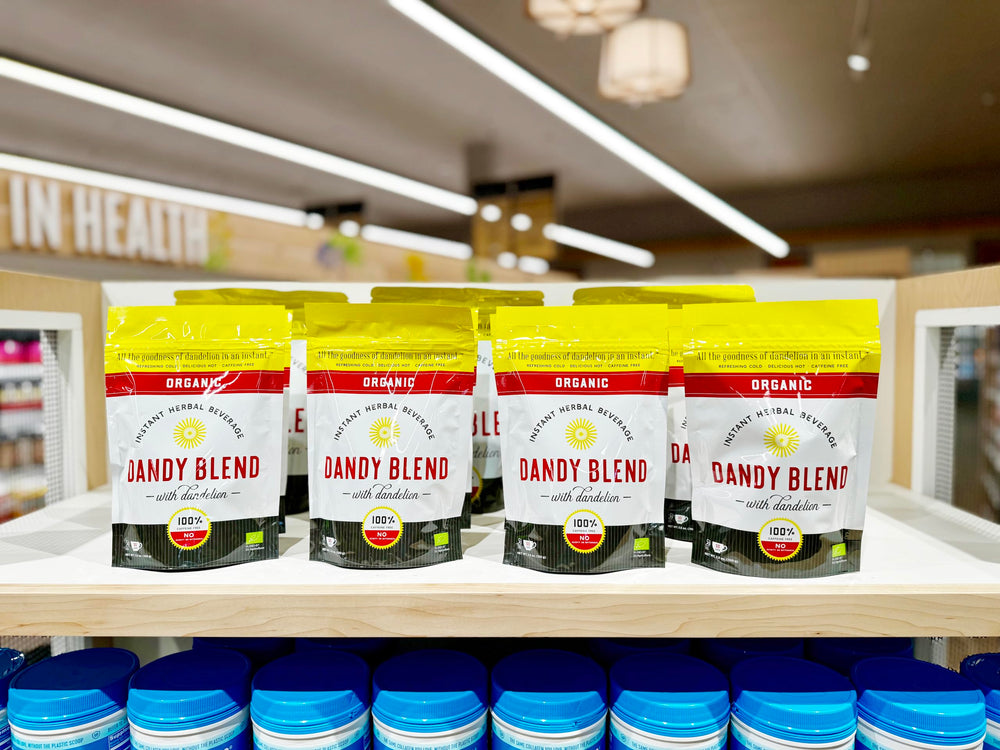 Dandy Blend cozy morning routine scene suggests comforting caffeine-free start.