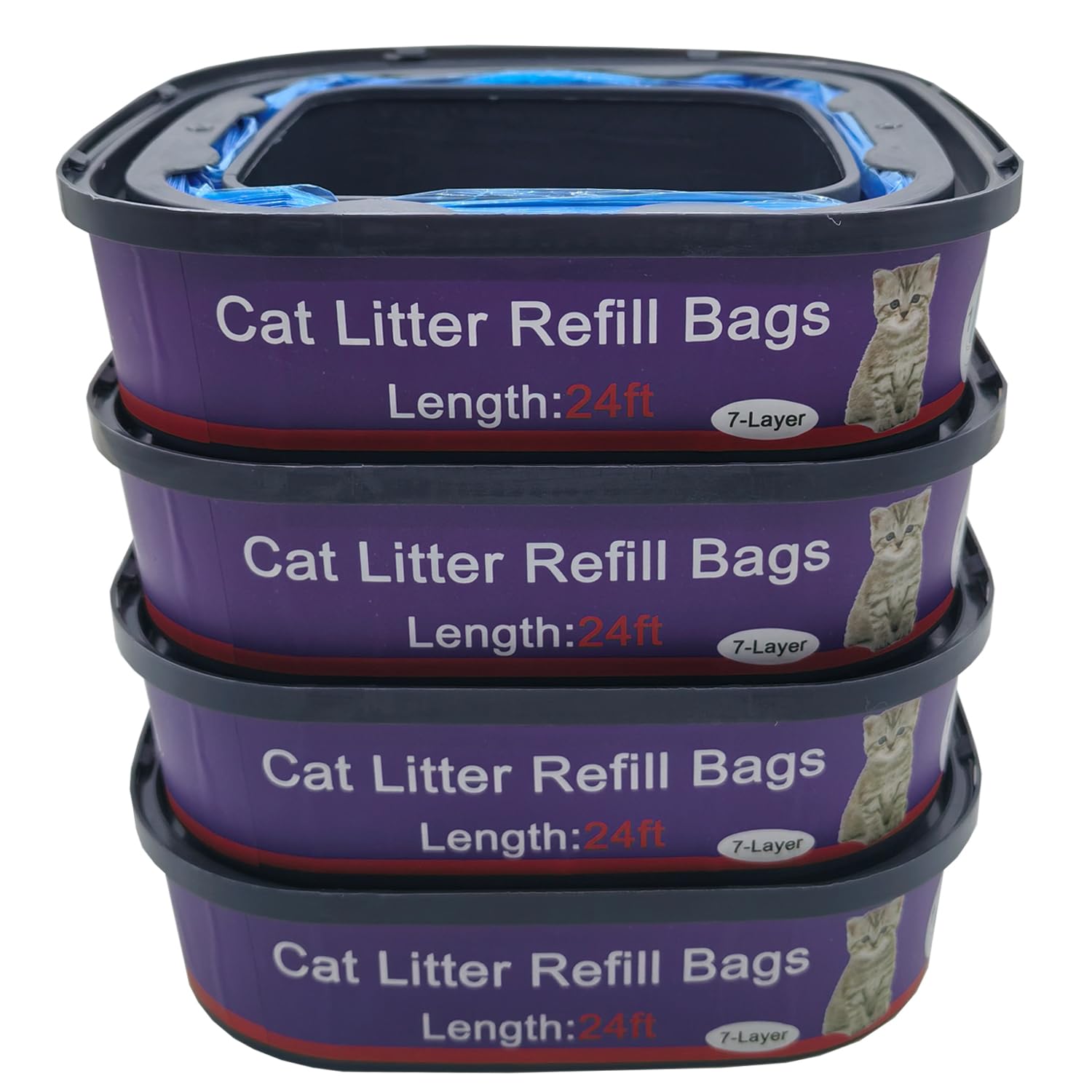 DANMBAQU Genie standard refill bags shown for odor control in busy homes.
