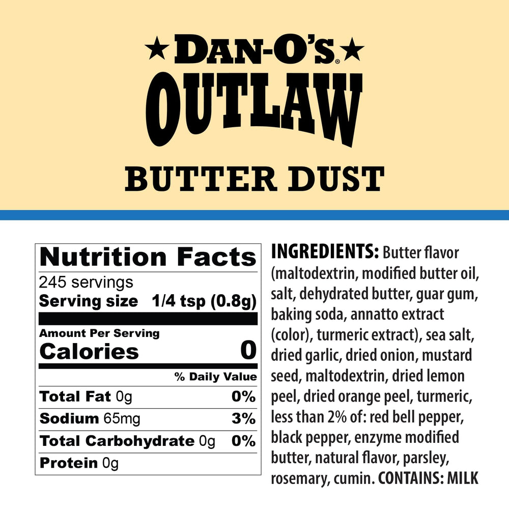Dan-O’s Outlaw Butter Dust on chicken adds savory, butter-forward depth