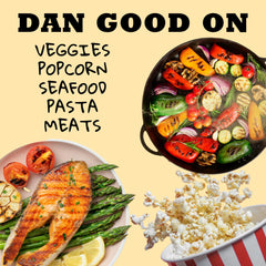 Dan-O’s Outlaw Butter Dust sprinkled over popcorn delivers a savory, buttery twist