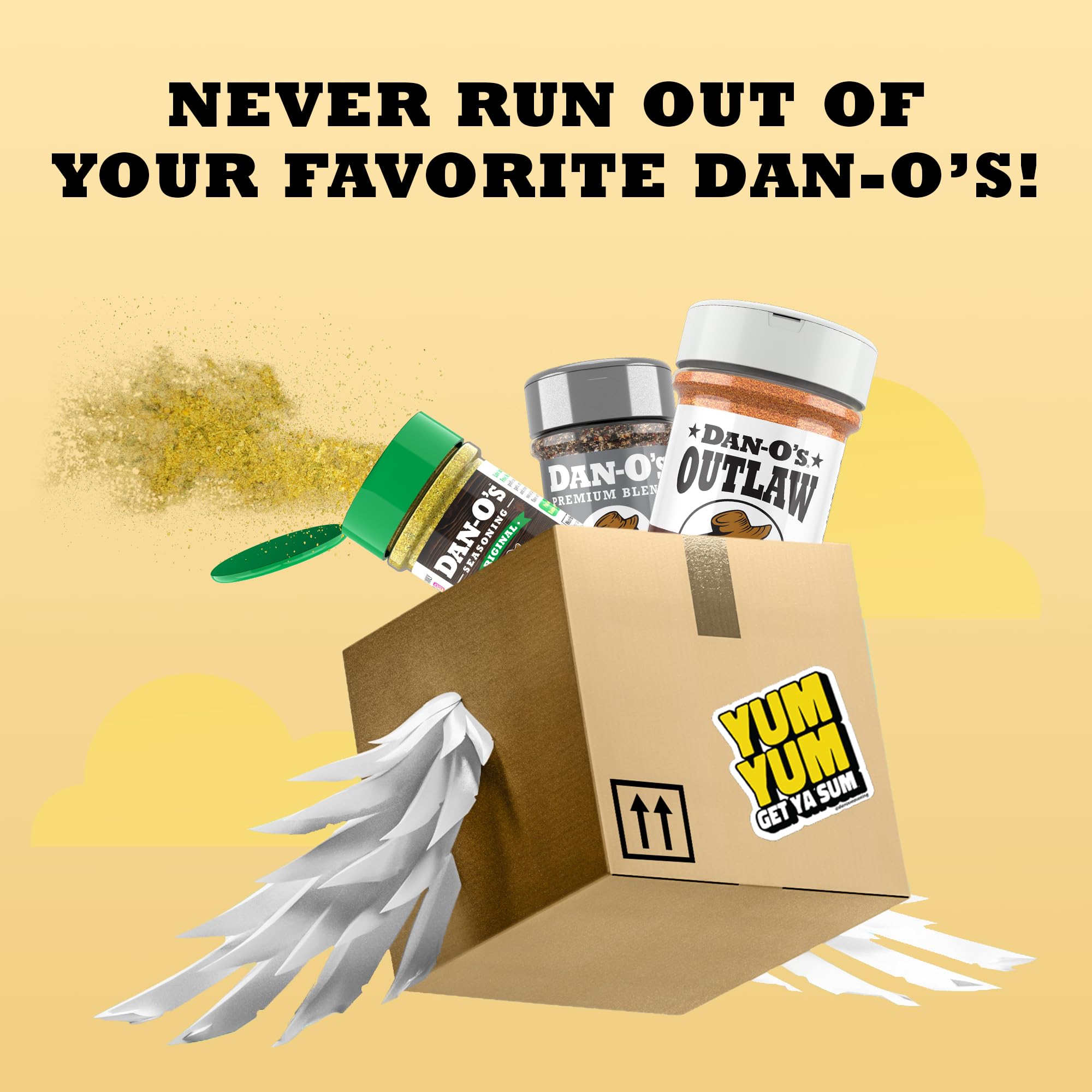Dan-O’s Outlaw Butter Dust on potatoes provides quick, flavorful enhancement