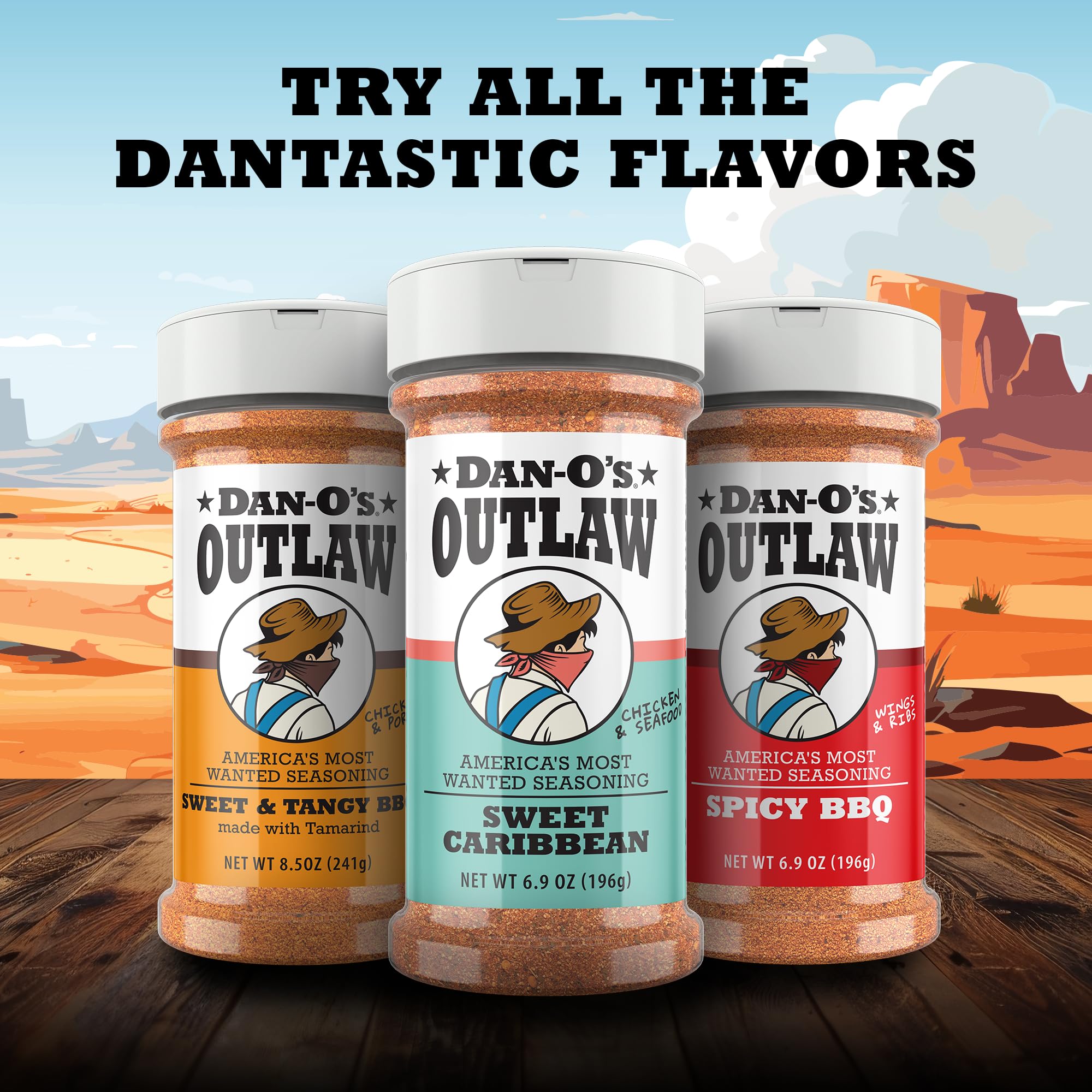 Dips enhanced by Dan-O's Outlaw for extra zing