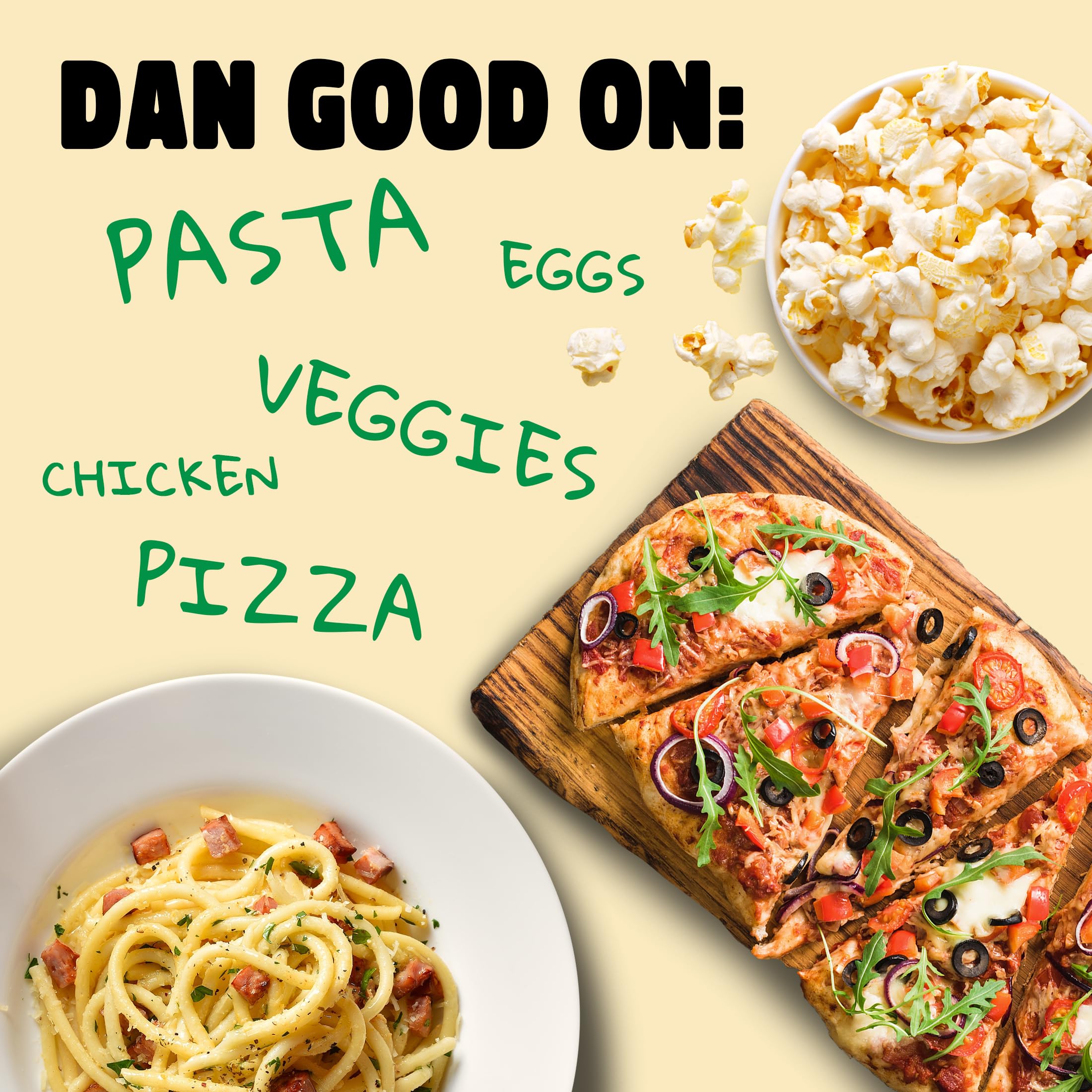 Dan-O's Jalapeño Cheesoning bottle pour delivers zesty kick with parmesan and herbs