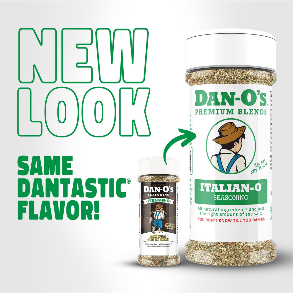 Salad tossed with Italian-O Seasoning for vibrant freshness.