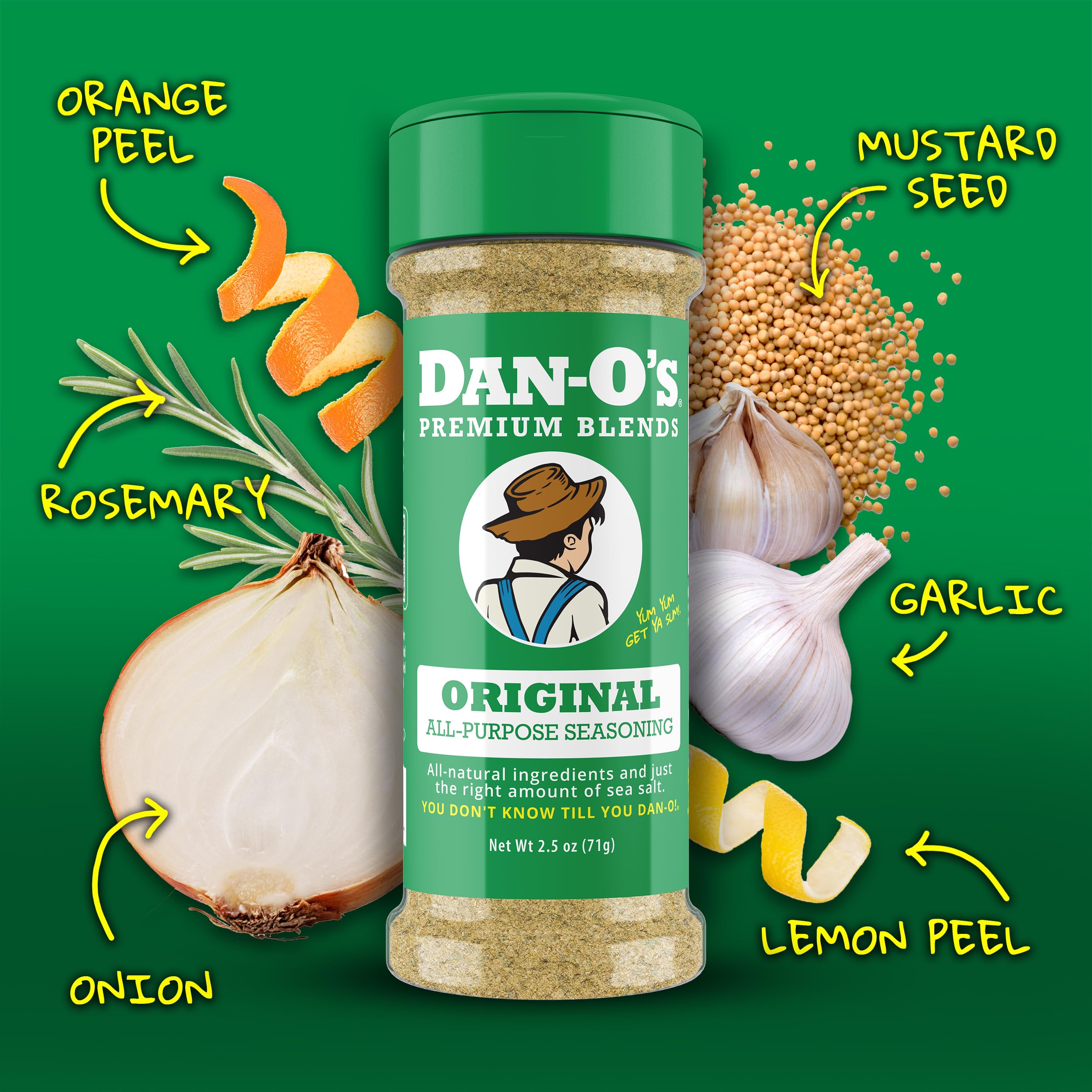 Chicken rubbed with Dan-O's Original Seasoning for a savory crust.