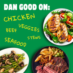 Grilled vegetables seasoned with Dan-O's Original Seasoning.