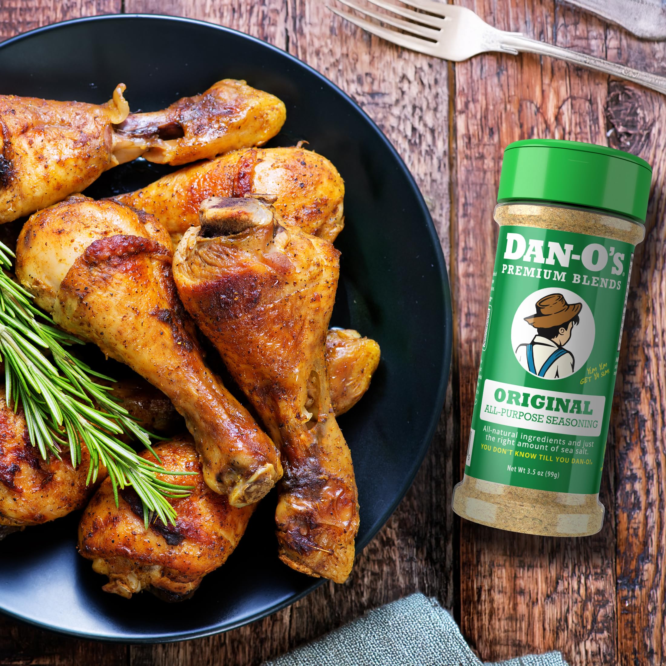 Popcorn tossed with Dan-O's Original Seasoning for a savory snack.