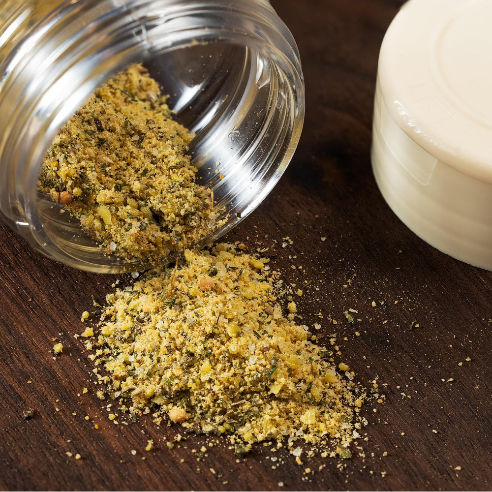 Dan-O's Ranch Cheesoning on pizza slice delivers parmesan ranch flavor