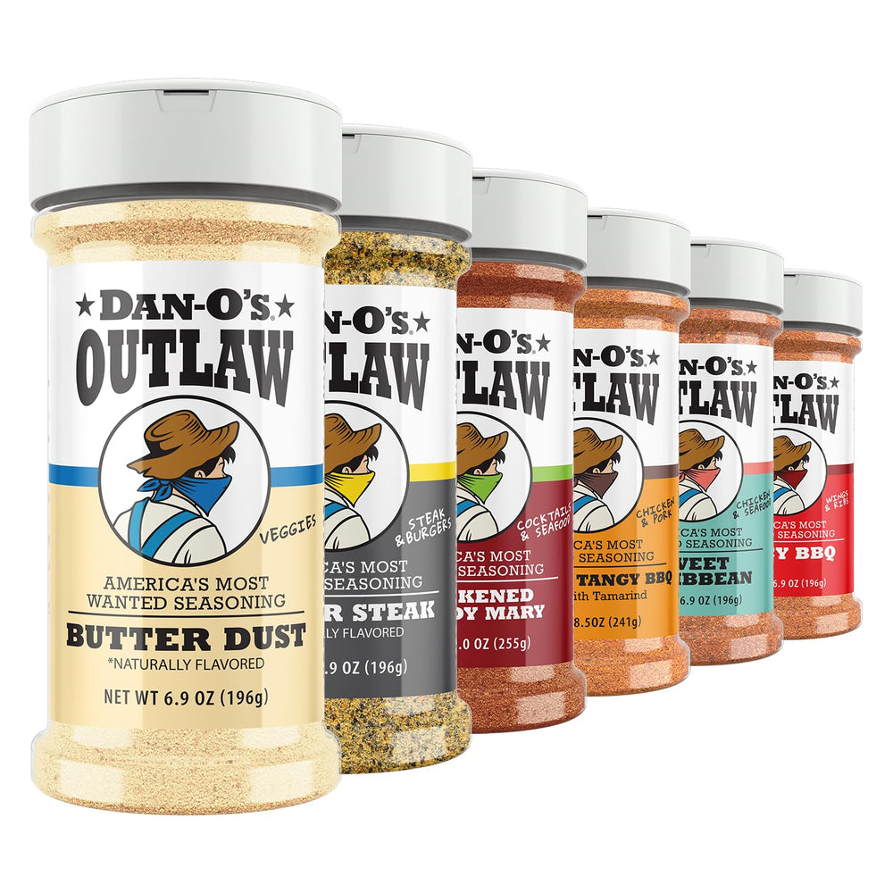 Dan-O's Outlaw Butter Dust on steak for buttery crust