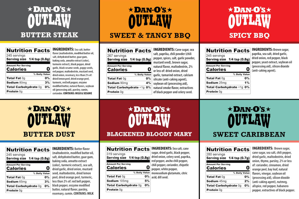 Dan-O's Outlaw Butter Dust on popcorn for savory crunch