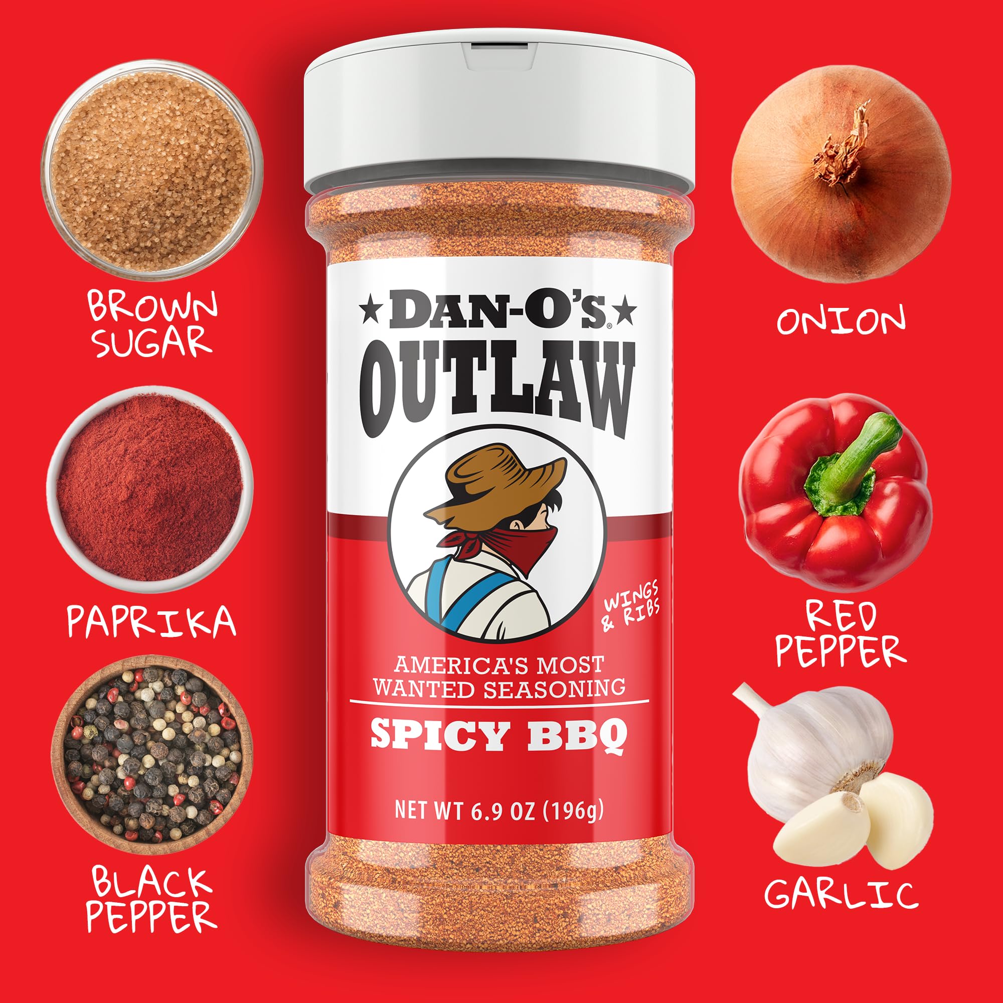 Dan-O's Outlaw Sweet Caribbean on chicken for island-inspired flavor