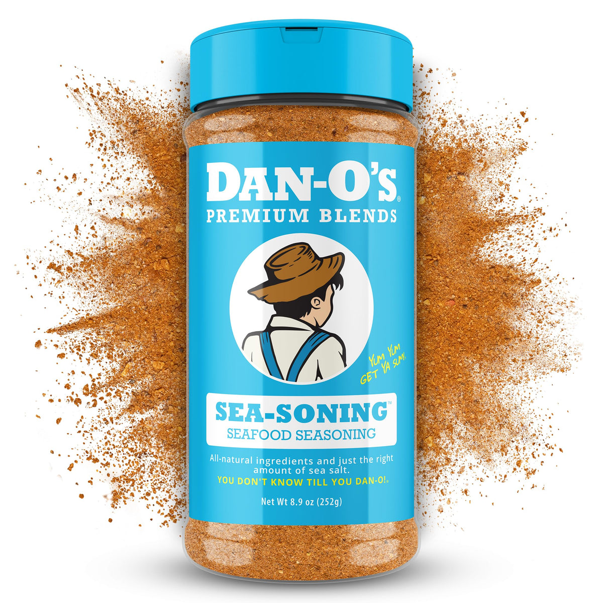 Dan-O's SEA-soning bottle label for easy identification and premium flavor.