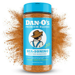 Dan-O's SEA-soning bottle label for easy identification and premium flavor.