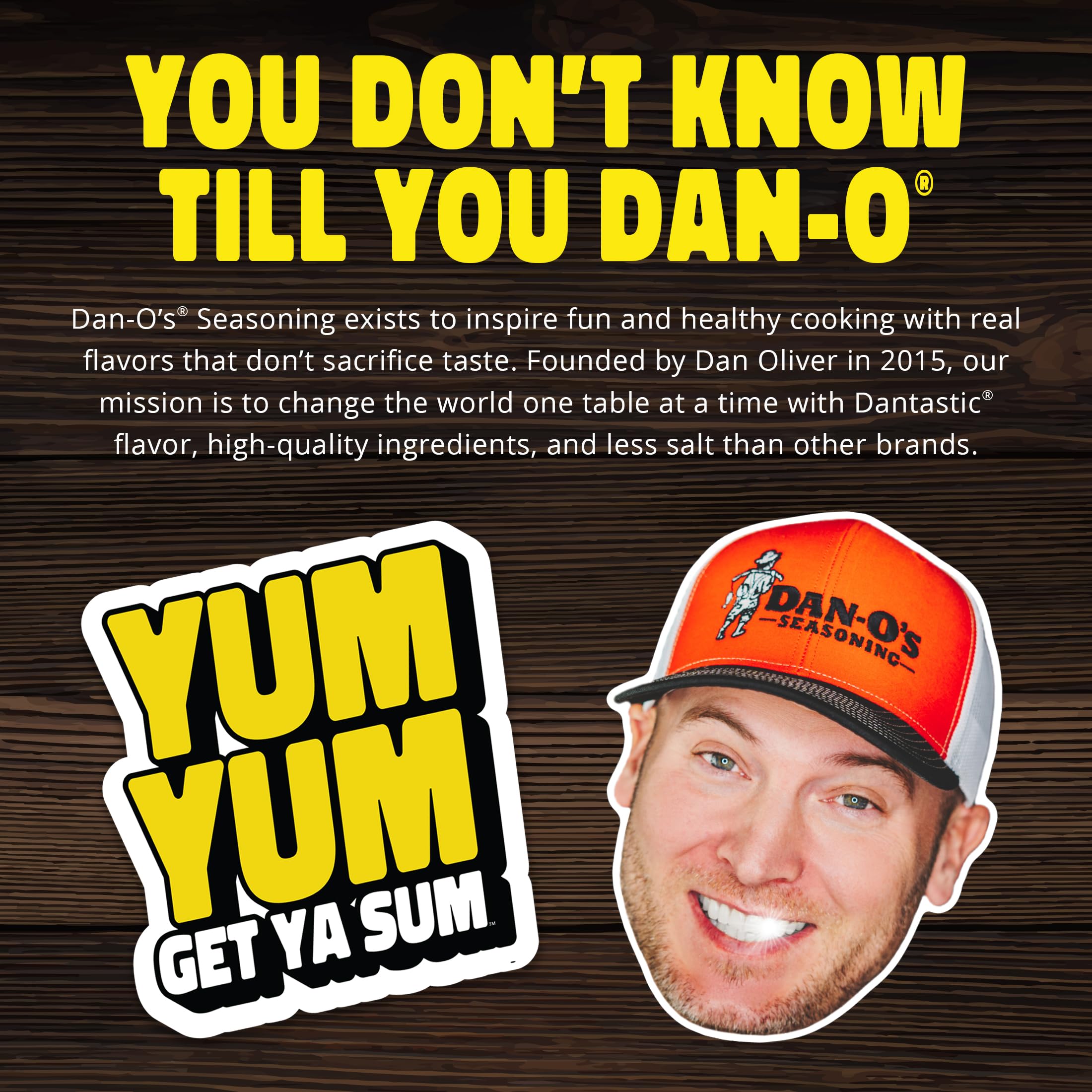 Dan-O's SEA-soning on shelf display signals staple pantry flavor.