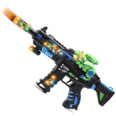 DaoDaoZhu dinosaur light-up toy gun with barrel-action for imaginative play.