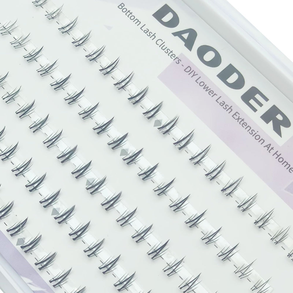 DAODER bottom lash clusters achieving a natural, lightweight finished look