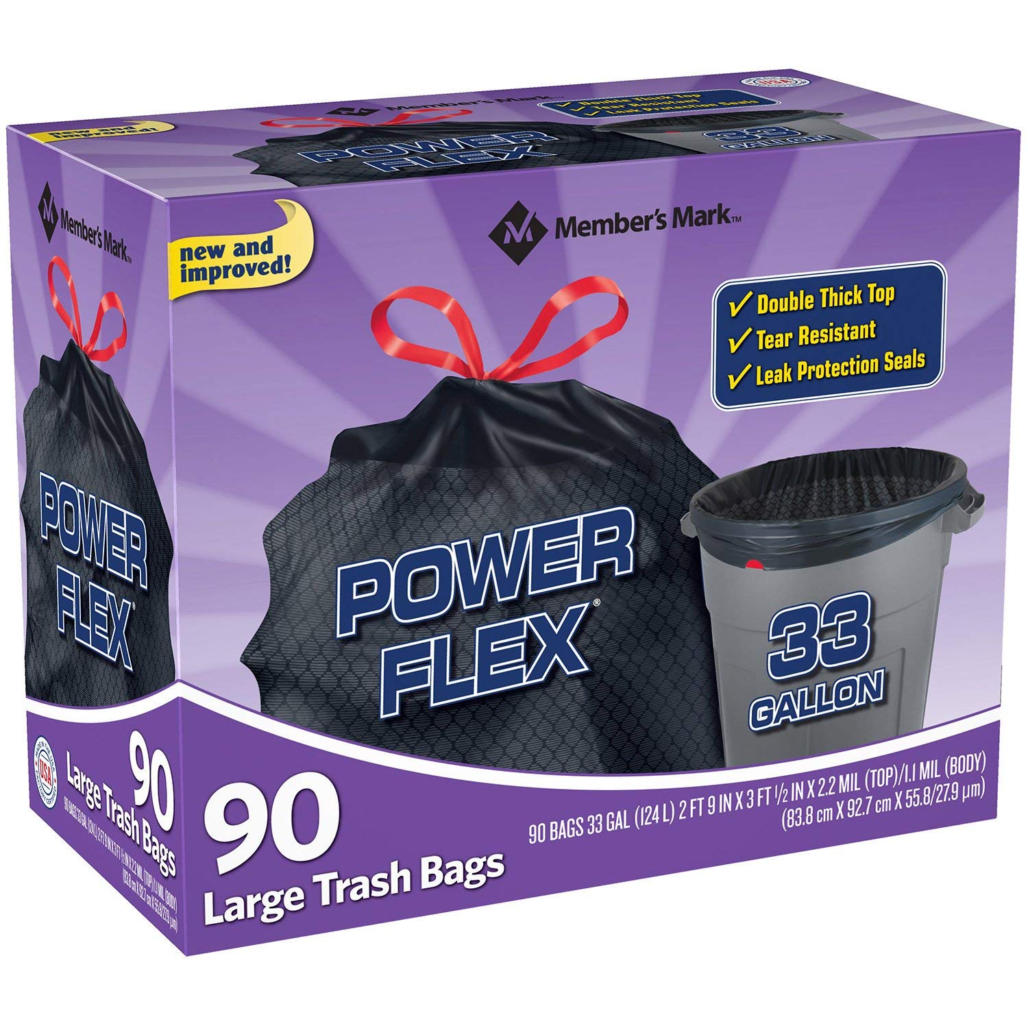DAONEG Power-Guard embossed texture enhances bag flexibility for bulk loads.