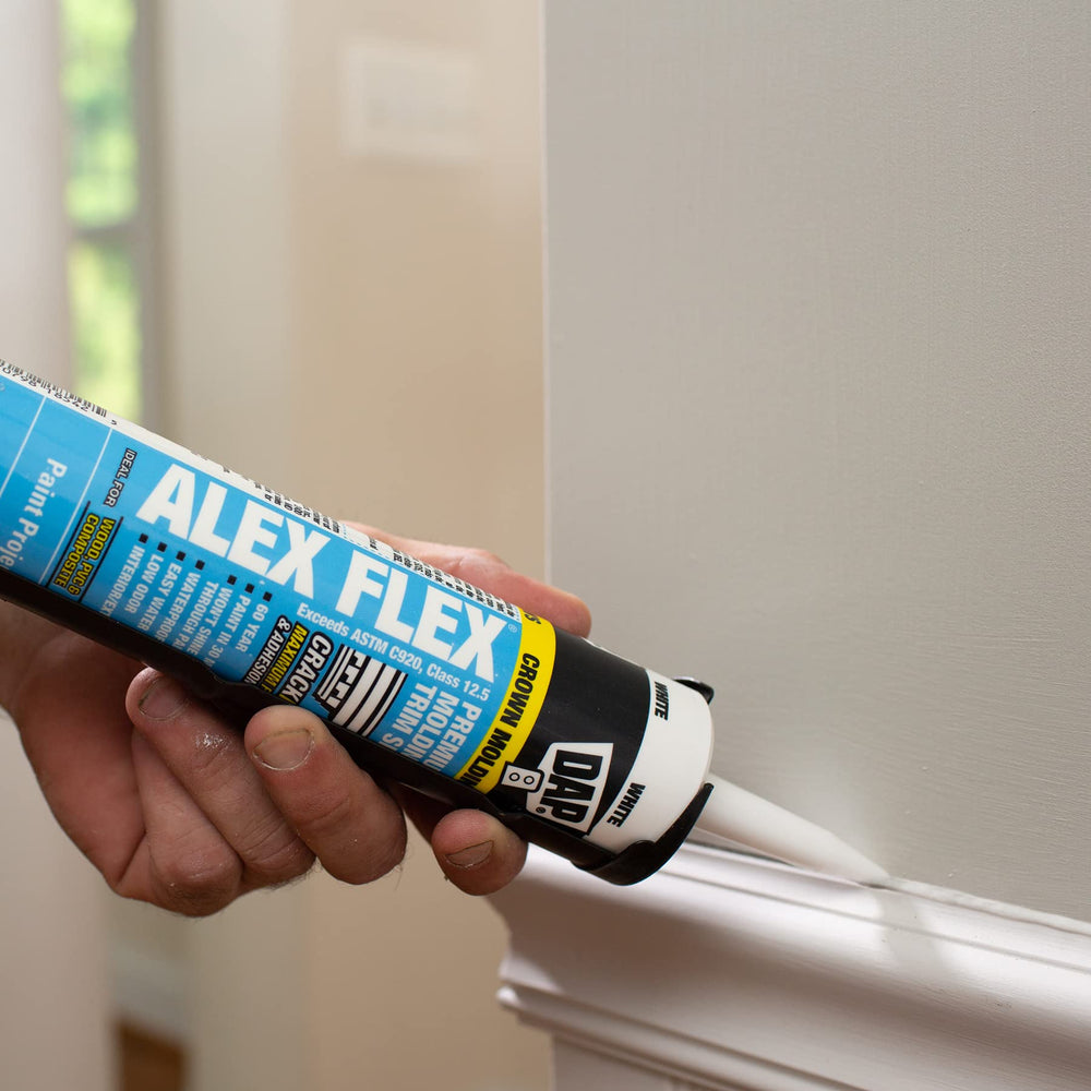 Durable, flexible seal for molding and trim by DAP Alex Flex