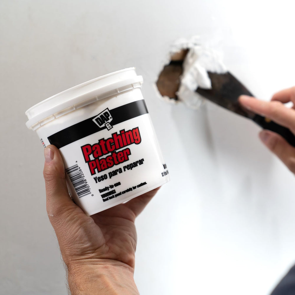 DAP Patching Plaster sanded finish creates a smooth, paint-ready surface.